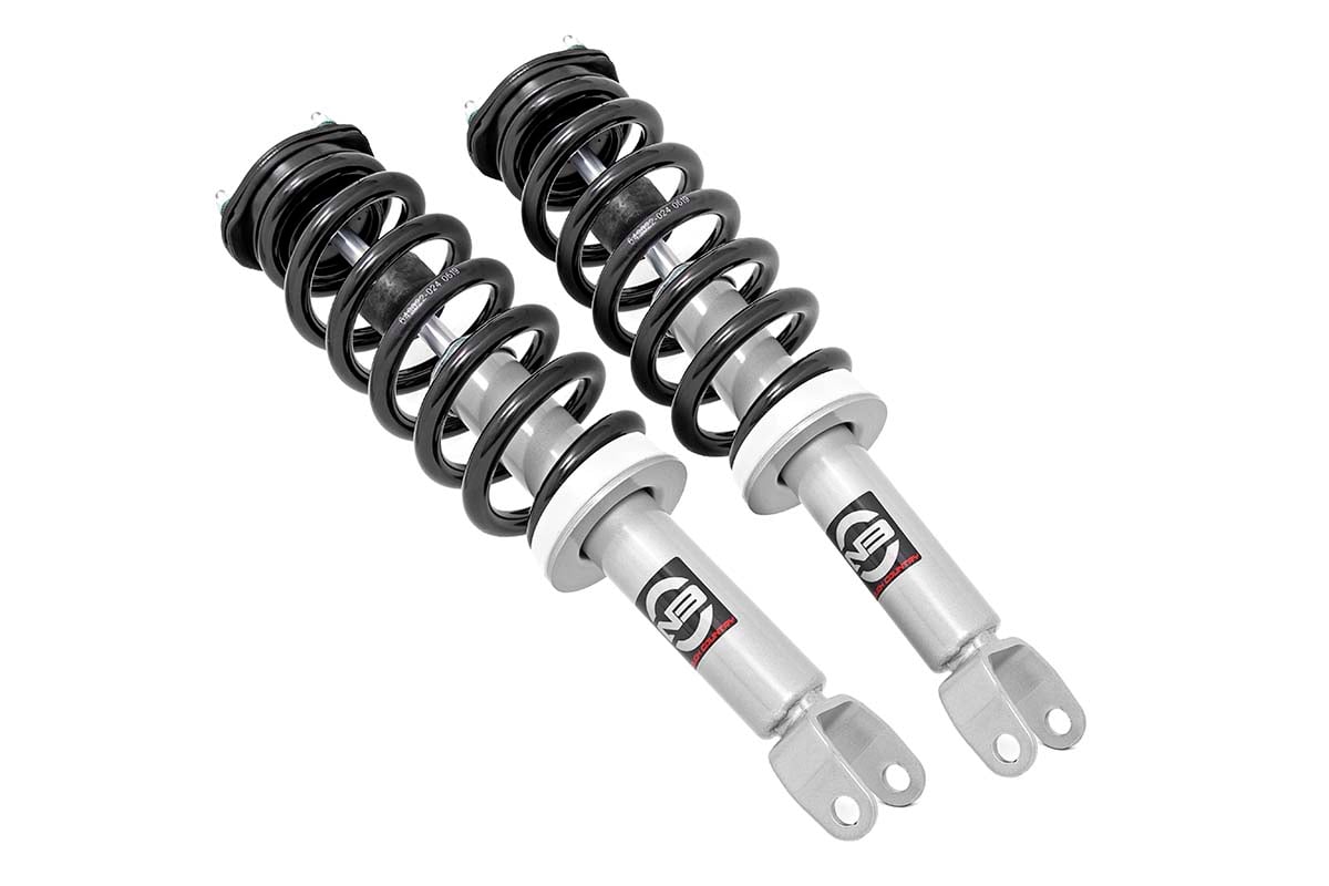Ram 1500 Suspension Lift Kit - Front - Rough Country - N3 Leveling Struts - Silver - '12-'18
